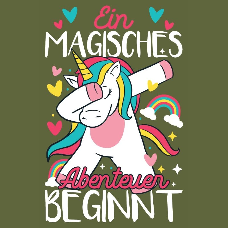 Grundschule Einschulung Schulkind Einhorn