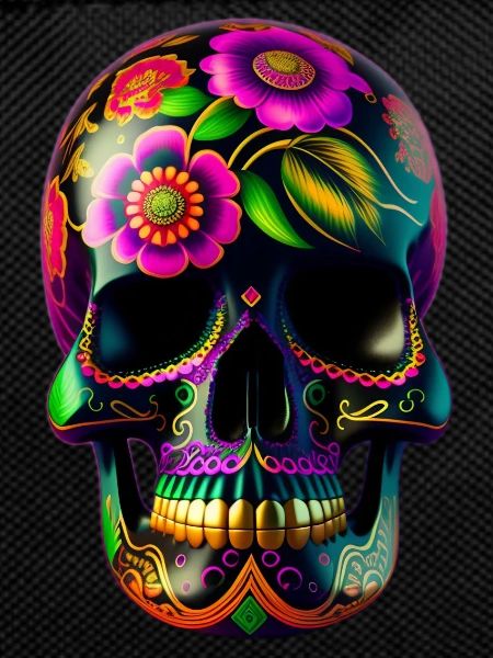 Skull in Mexican style
