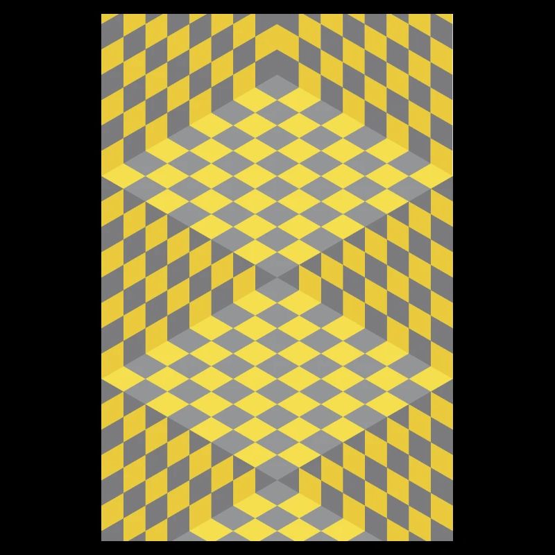 3D Chess Optical Illusion