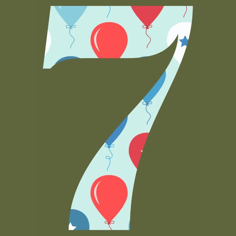 7th anniversary balloon