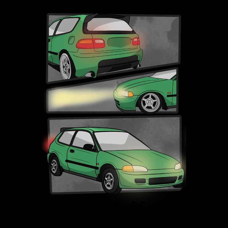 CAR COMIC / HATCHBACK