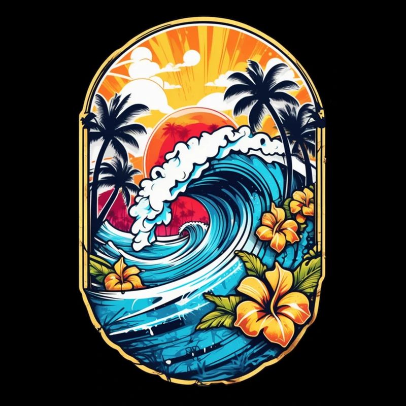 Surf Wave & Hawaii