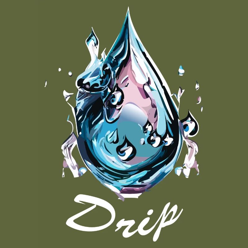 Chrom Wassertropfen