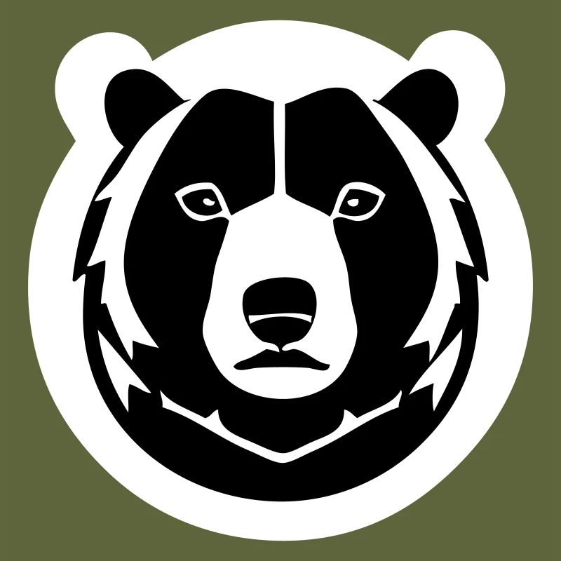 A strong fluffy bear in comic stalk