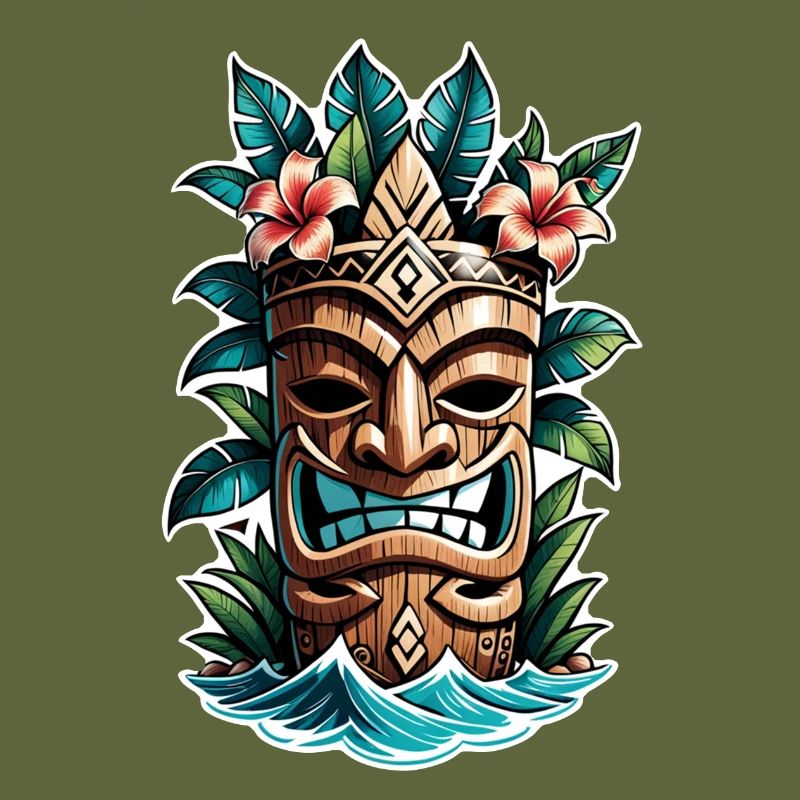 Tiki Beach - Polynesia Statue