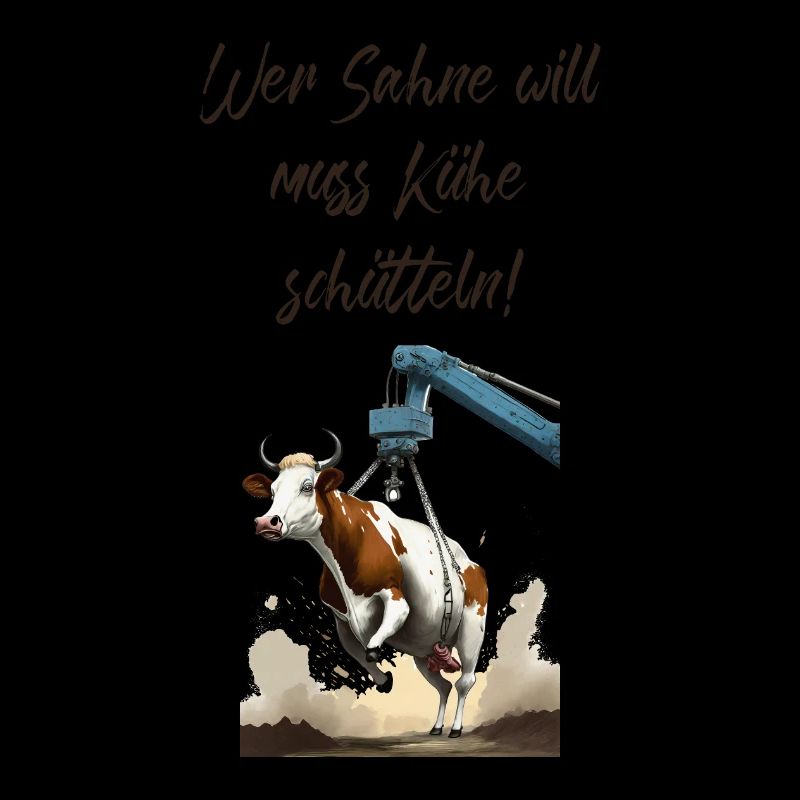 Pun ambiguous Wer Sahne will muss Kühe schütteln