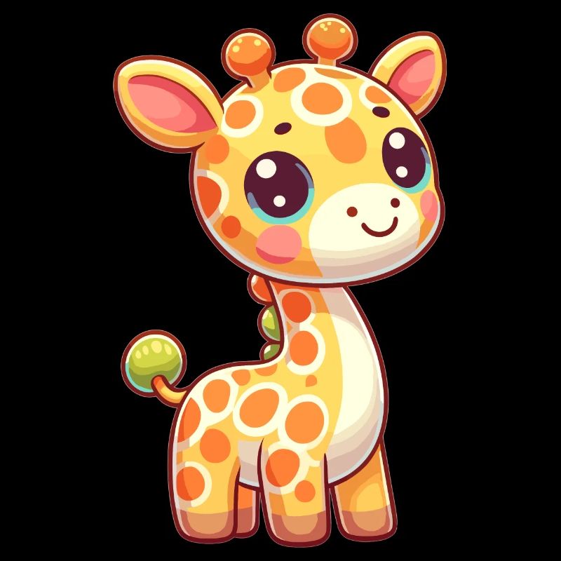 kindlich gestaltete Giraffe