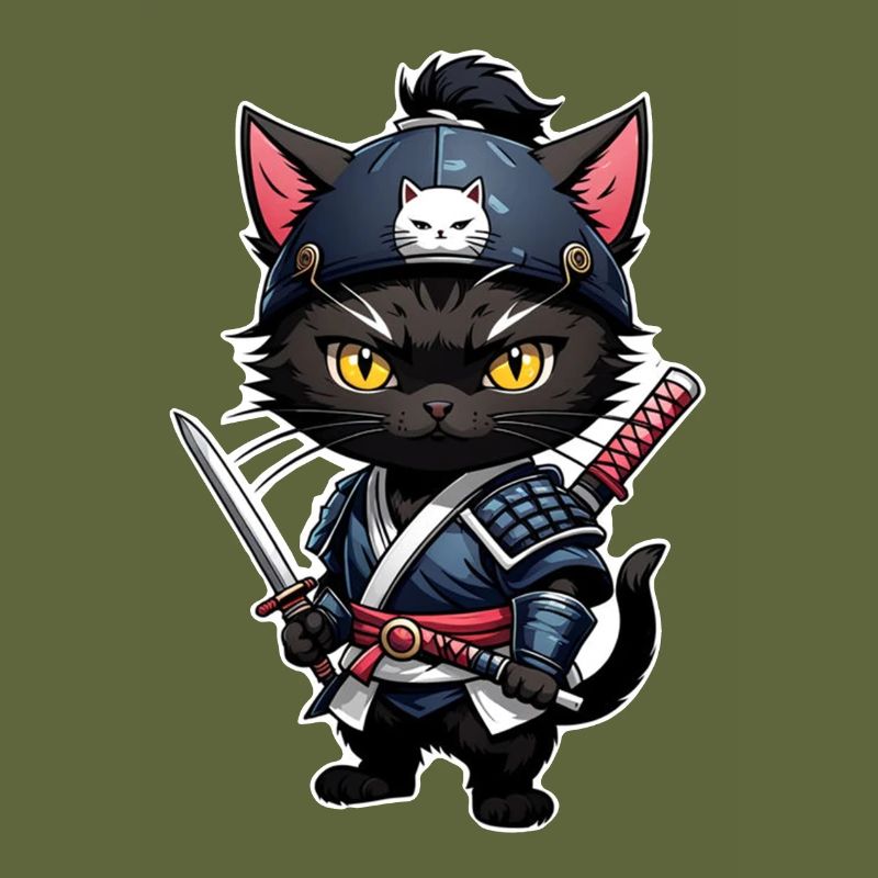 Ninja Cat - Samurai Kitten