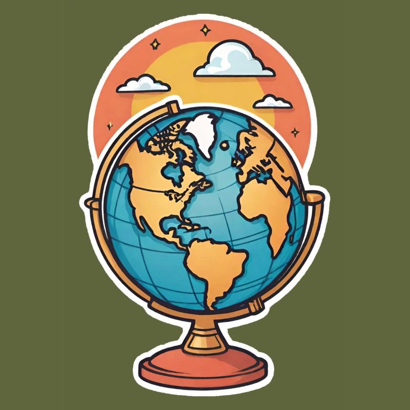Globe stylized