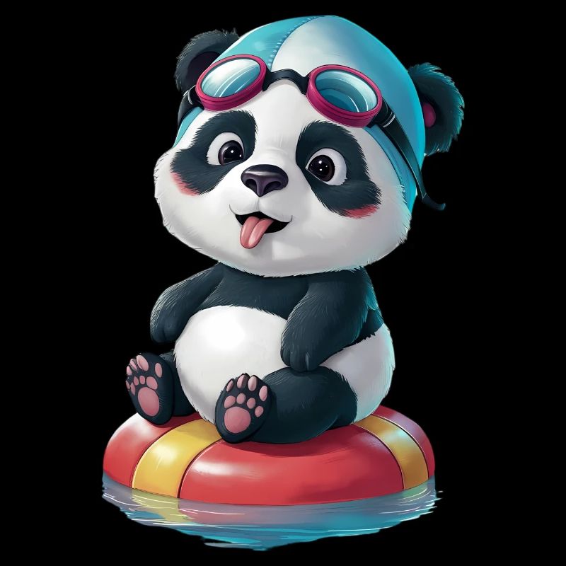 Pandas Schwimmabenteuer!