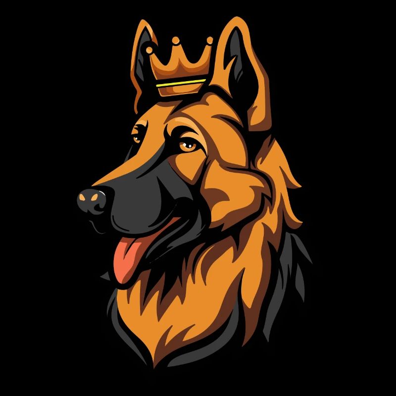 German Shepherd Dog Head Crown
