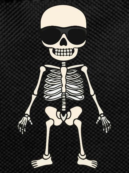 Skelett Comic Halloween Cool