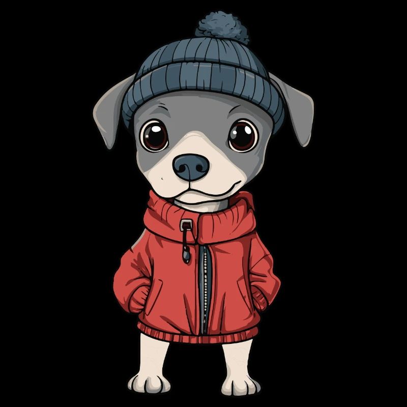 Whippet Hund Winter