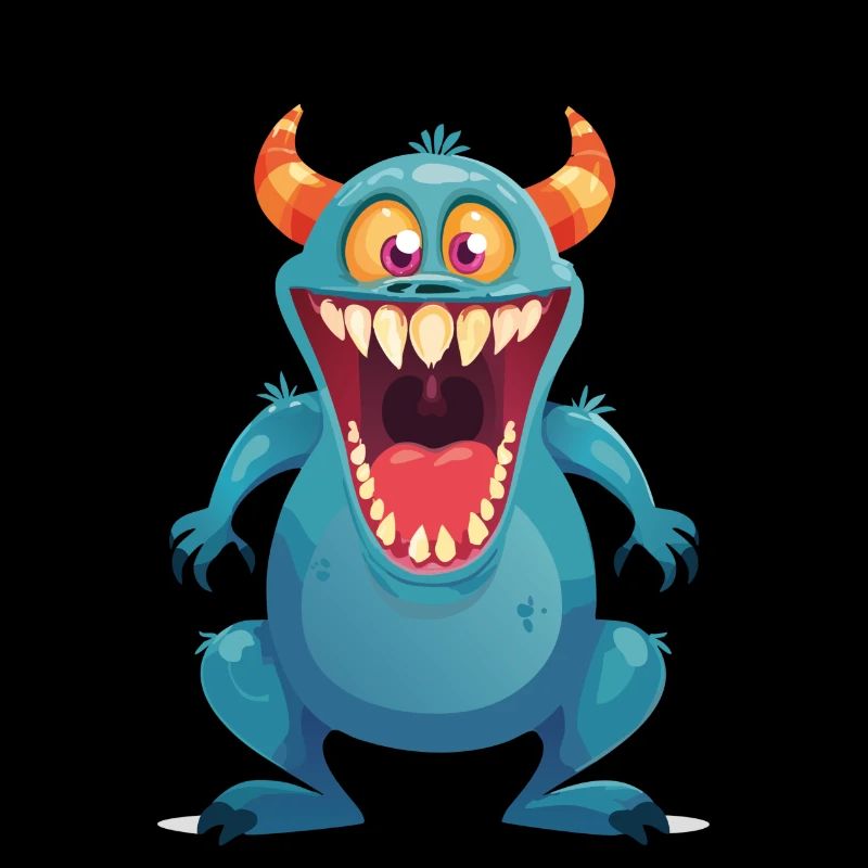 Blue Dinosaurus Monster