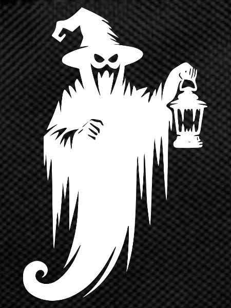 Floating Halloween Ghost with Lamp