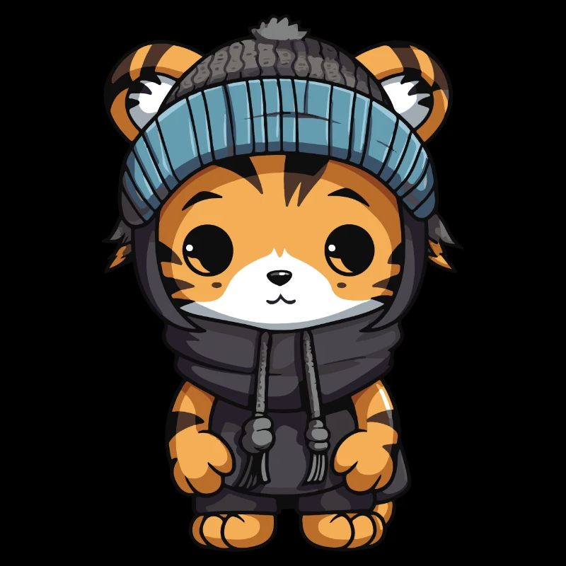 Tiger Winter Animal Baby Comic