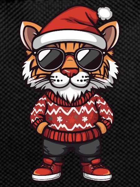 Tiger Christmas X-Mas