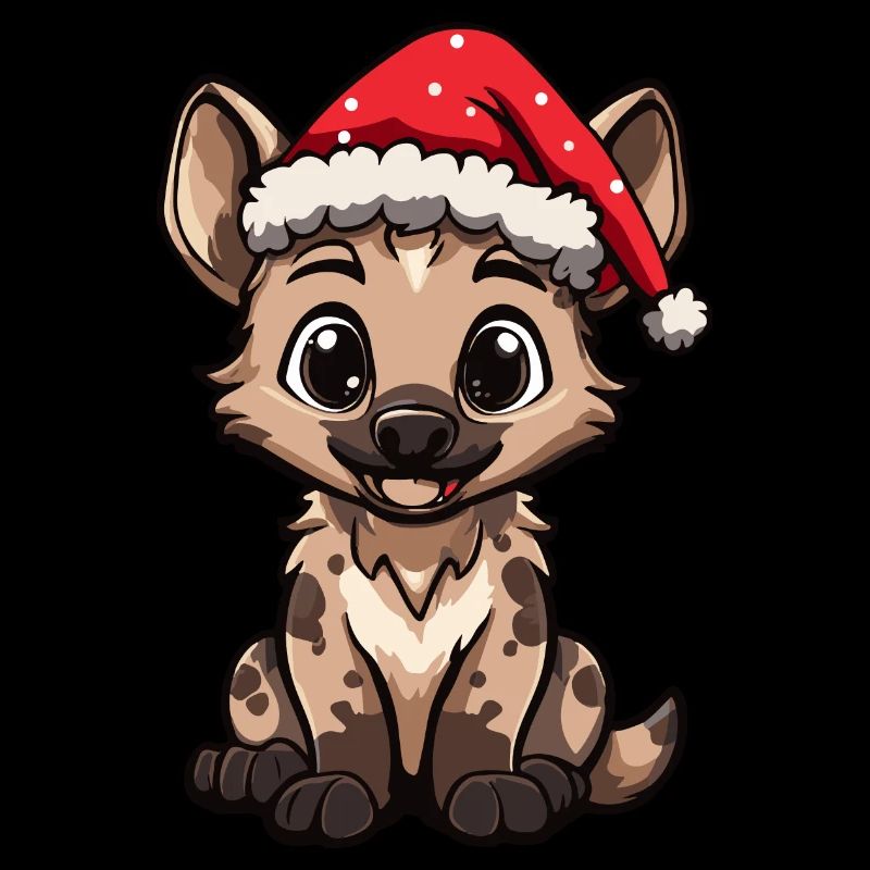 Hyène Noël mignon