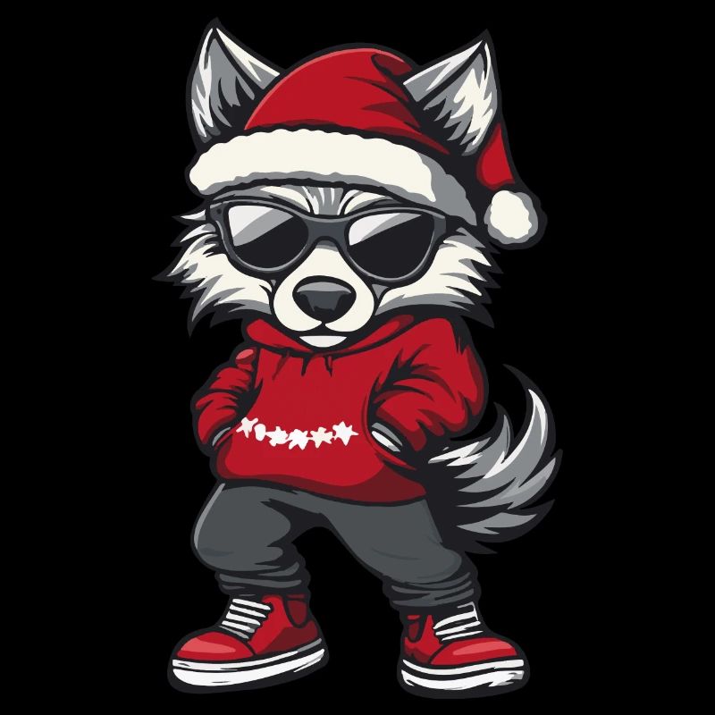Wolf Weihnachten Ugly Christmas