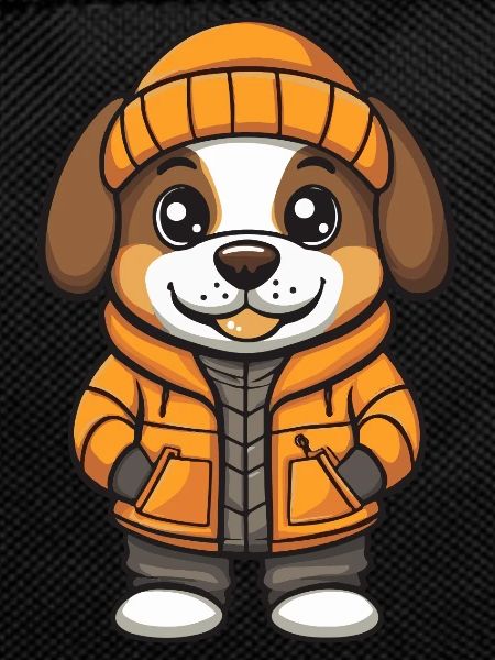 Saint Bernard Dog Cartoon