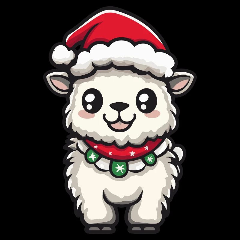Alpaca Llama Christmas