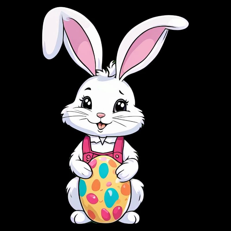 Easter bunny with Easter eggs