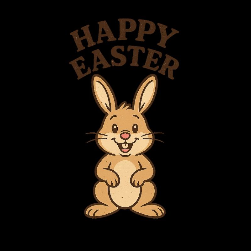 Osterhase mit Happy Easter, Osterhase