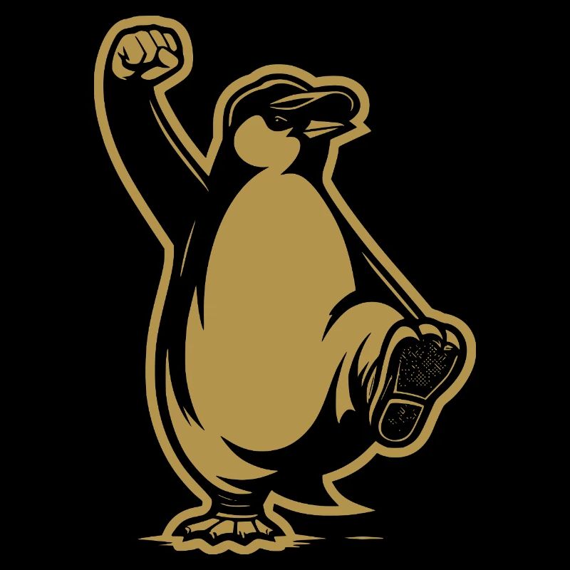 Resist Penguin Grunge Protest