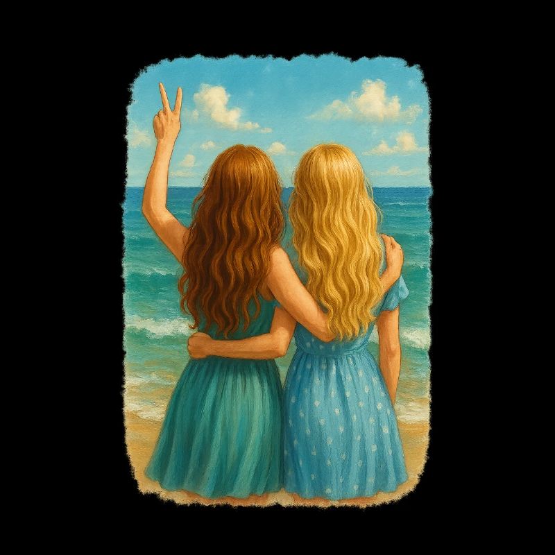 Girlfriends by the Sea Design