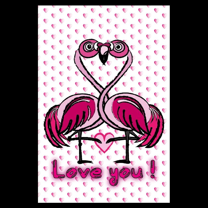 Flamingo love
