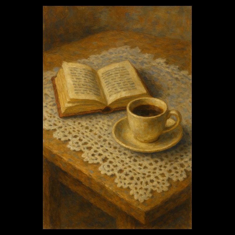 Buch und Kaffee