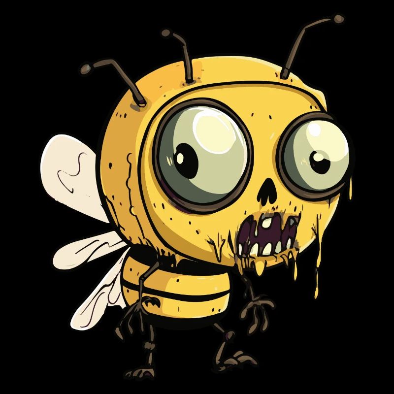 Bee Halloween Comic Funny