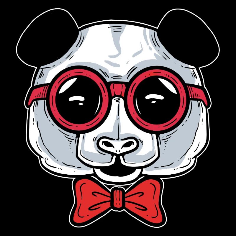 Hipster Panda Stylistin Gift