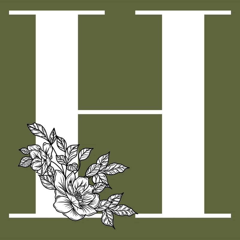Letter H Flower