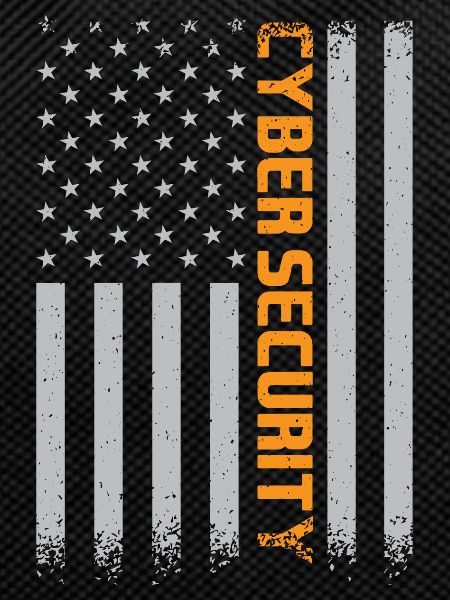 Cybersecurity American Flag