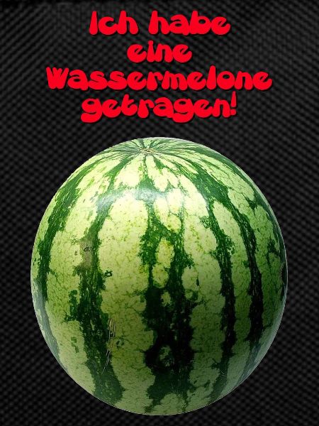 wassermelone getrage