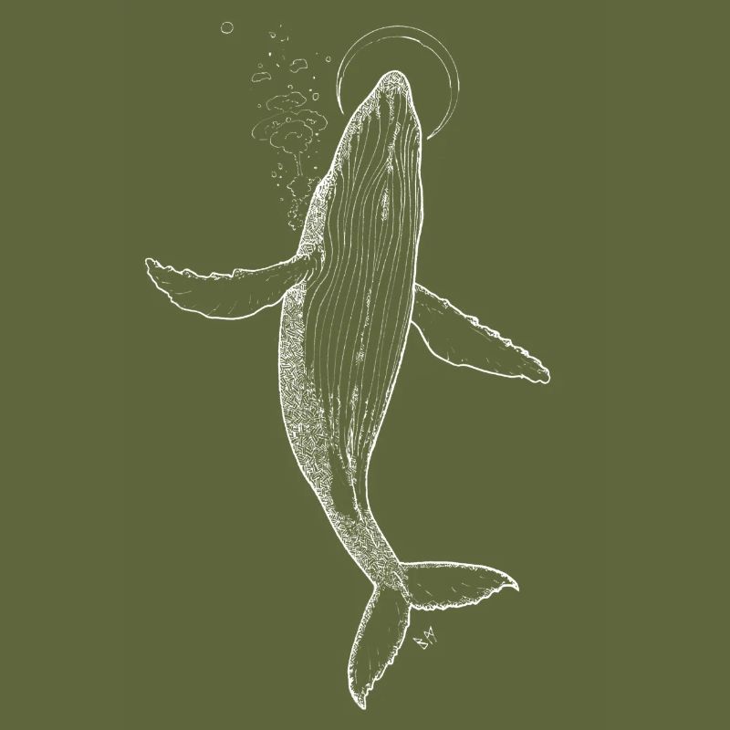 Whale moon White Blumar