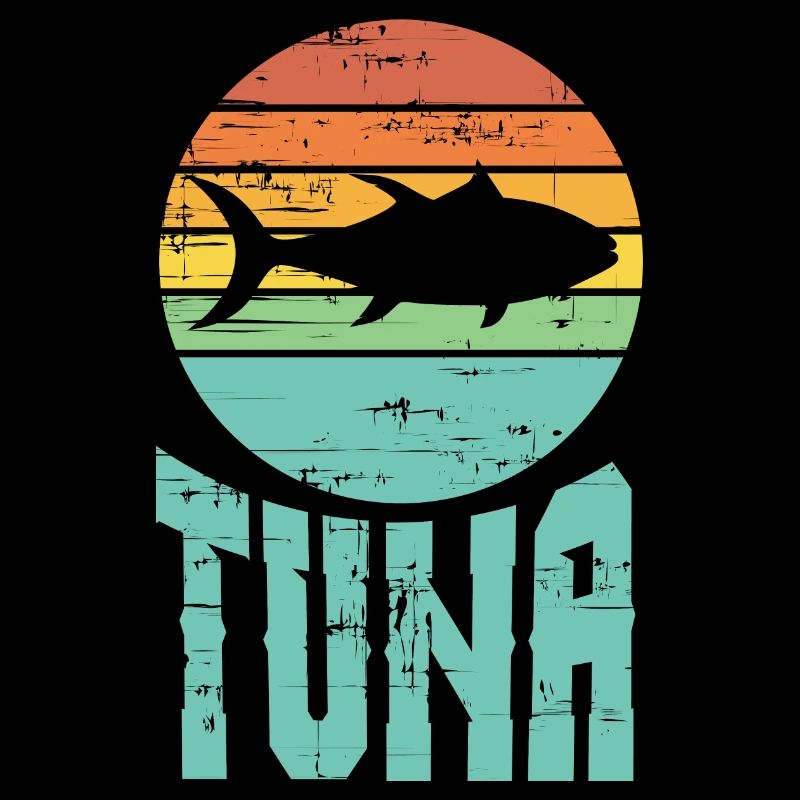 Vintage Tuna Artwork PêcheUr