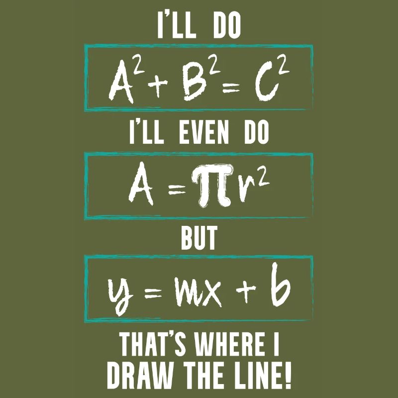 Funny Math Saying Equation Math Joke