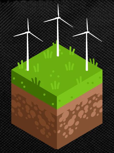 Energy transition with wind turbine
