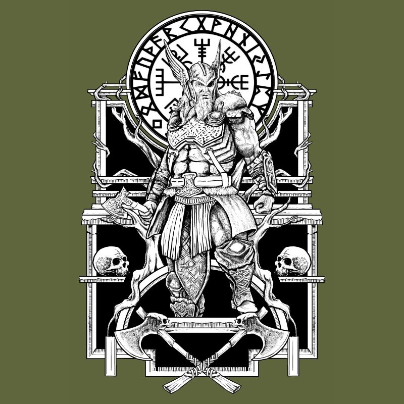 odin, thor, walhalla, valhalla, hammer, axt,