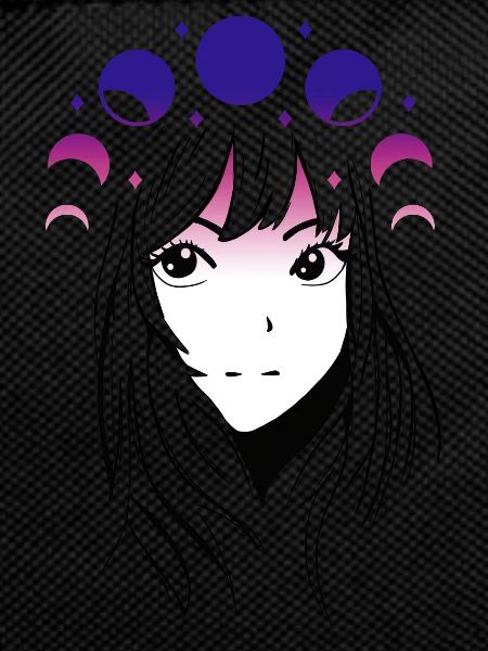 Anime Girl Moon