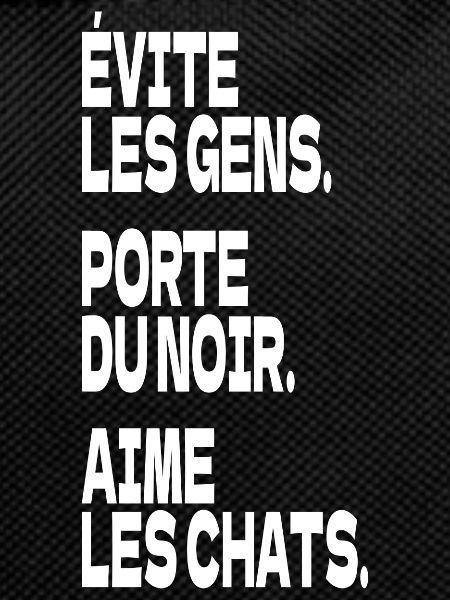 évite les gens