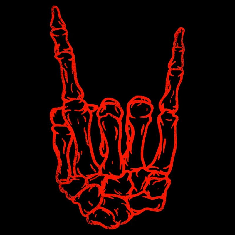 Squelette Rock and Roll