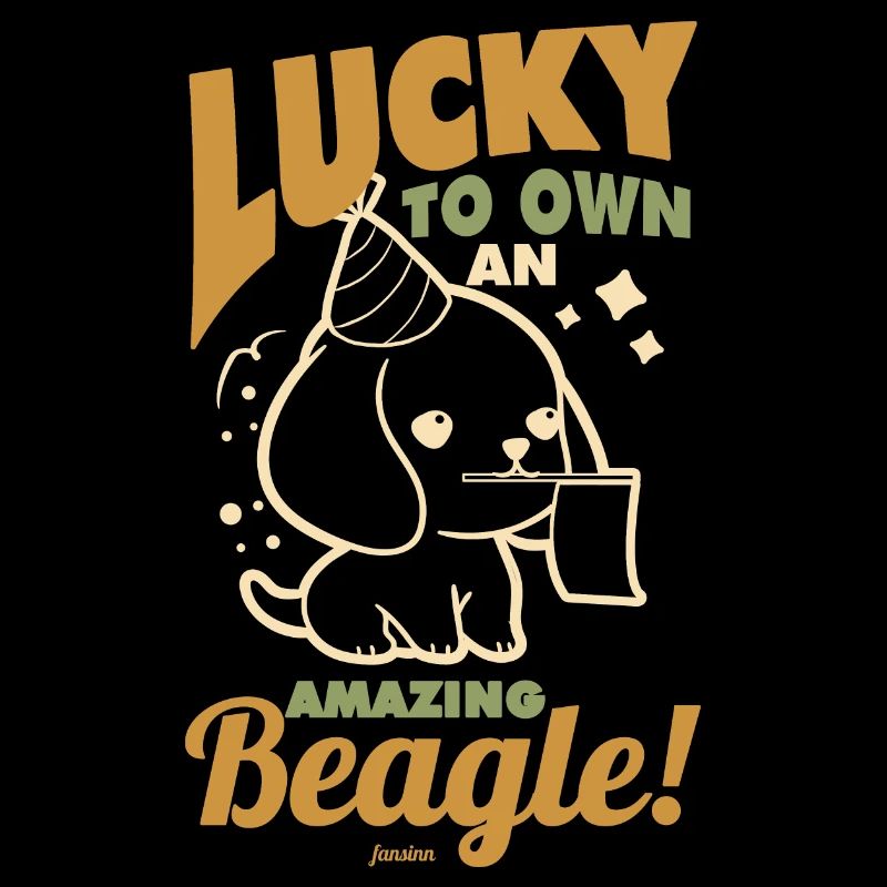 happy to have a Beagle dog