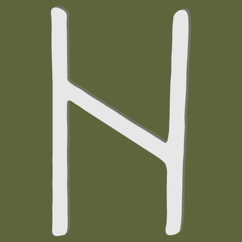 Futhark Alphabet runique Hagalaz
