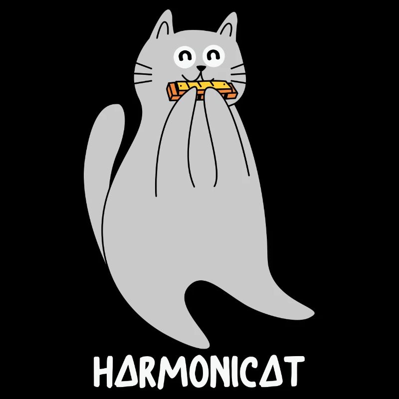Harmonica Cat Harmonicat Funny Animal Puns