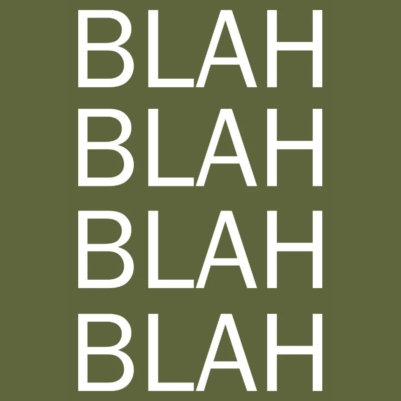 blah blah blah