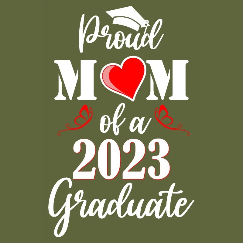 Stolze Mutter eines Absolventen der Klasse 2023