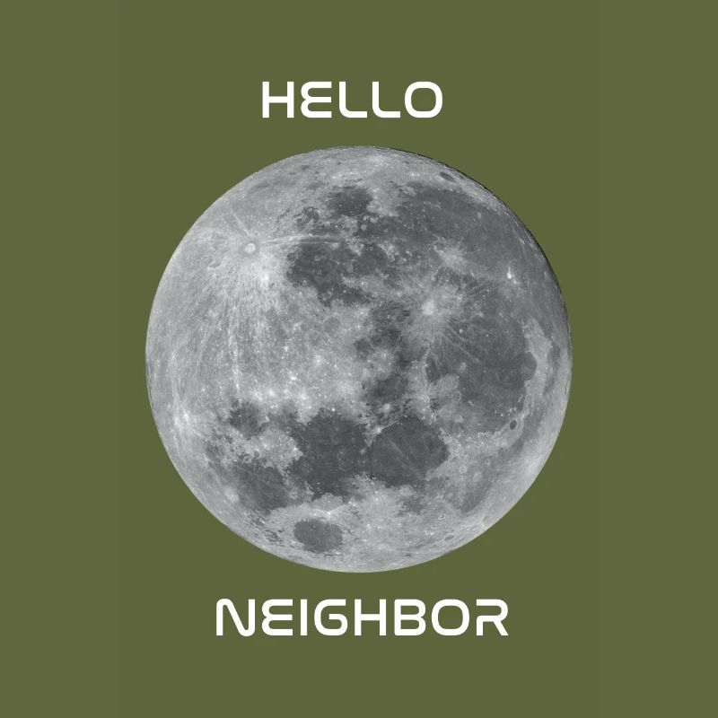 Salutations à notre objet céleste le plus proche - la lune!